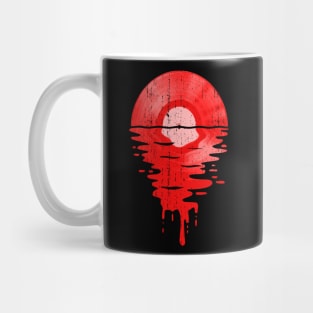 Cool Music Vinyl Vintage Retro Red Mug